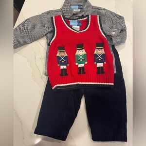 Good lad Size 12 months Toy Soldier Christmas 3 piece set